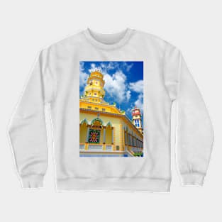 The Cao Dai Temple, Long Xuyen, Vietnam Crewneck Sweatshirt